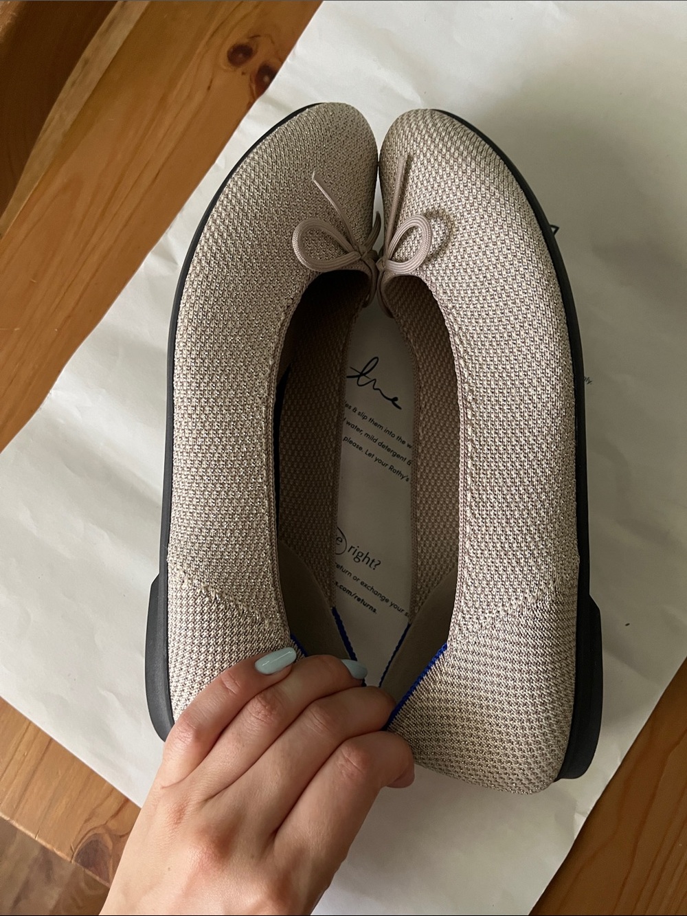Rothy’s Metallic Ballet Flats - Picture 6 of 9